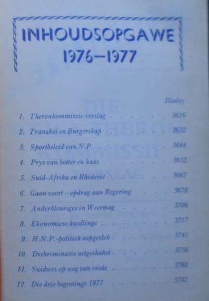 Skietgoed. 1976-1977. Inligtingsdiens v.d Nasionale Party van S.A. Rare!! Signed FJ le Roux LV.
