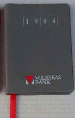 Volkskas Bank Pocket Diary. 1994. Unused.
