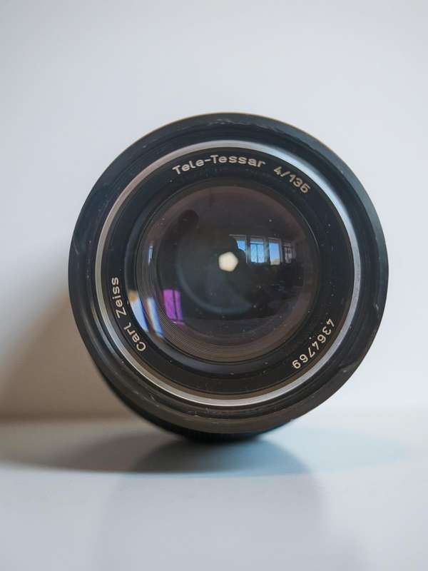 Carl Zeiss Tele-Tessar 135mm f/4 Lens  Contaflex Mount