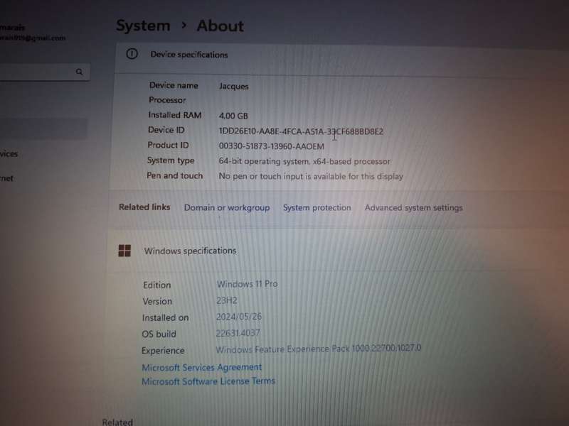 HP intel Core i3 7th Gen 1TB Windows 11 Laptop (4GB Ram)