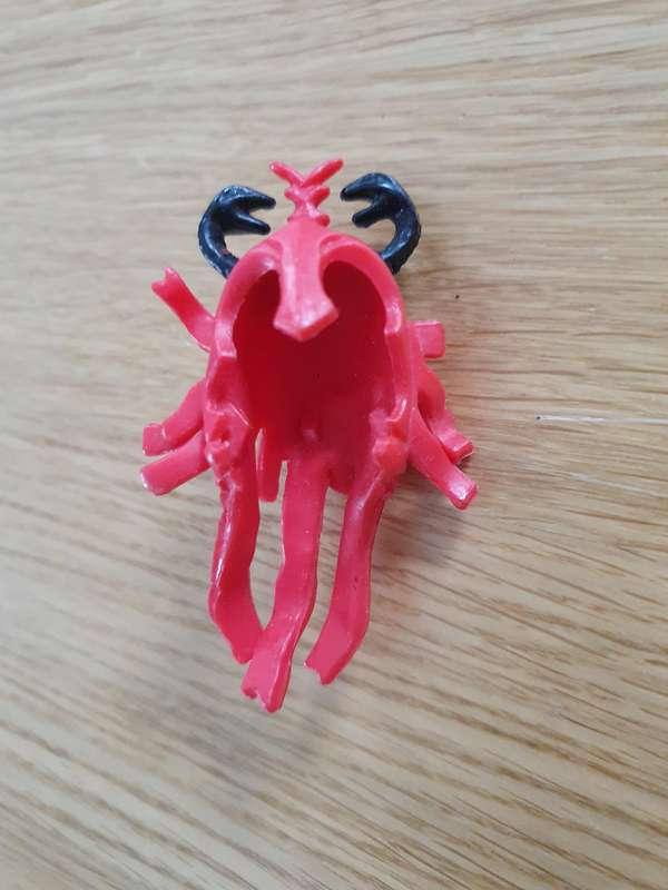 Thundercats Mumm Ra HEADDRESS helmet original 1985 LJN red Mummra accessory