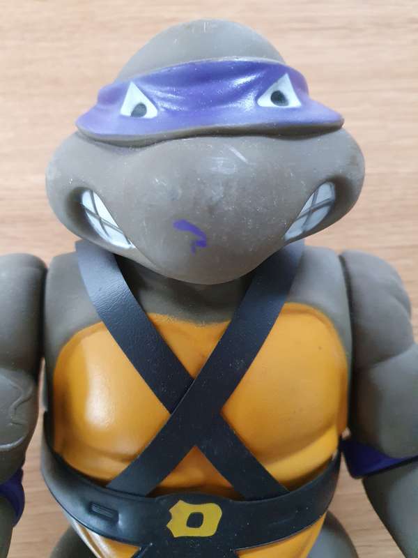Vintage TMNT Playmates 1989 Teenage Mutant Ninja Turtles Giant Donatello 13"