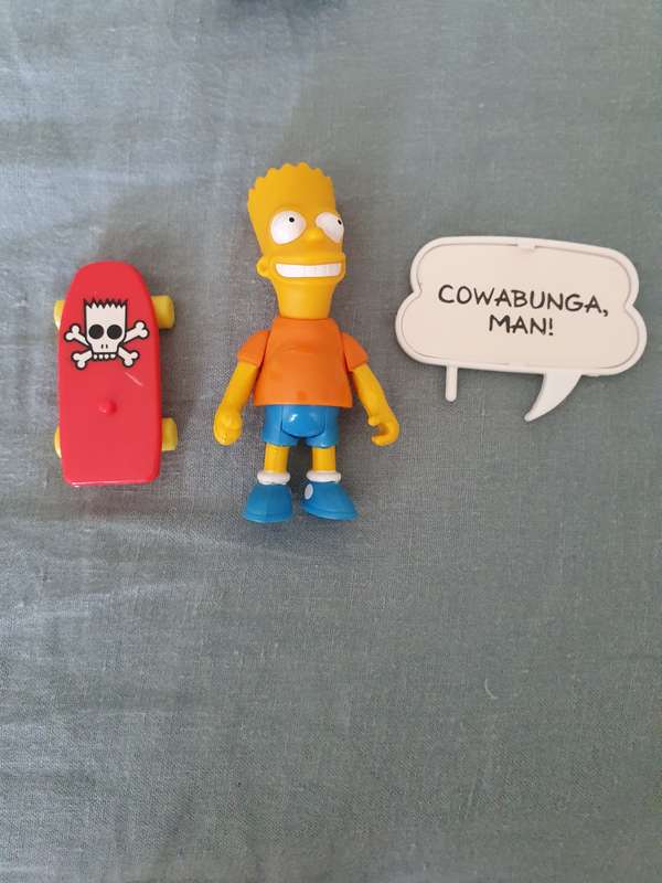 Vintage 1990 The Simpsons HOMER and BART Mattel Figures