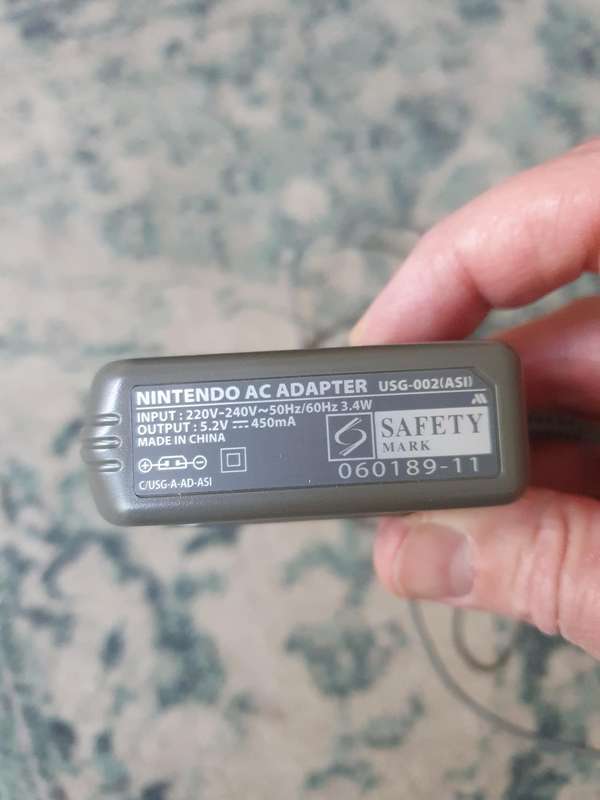 Original Nintendo DS Lite USG-002 (Eur) Charger - Officiallyl Licensed