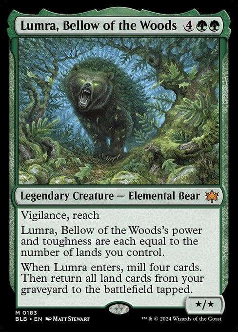 MTG - Magic the Gathering - Bloomburrow: Lumra, Bellow of the Woods
