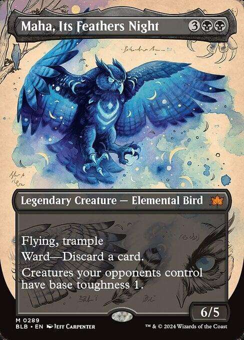 MTG - Magic the Gathering - Bloomburrow Foil: Maha, Its Feathers Night (0289 - Showcase)