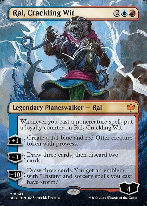 MTG - Magic the Gathering - Bloomburrow: Ral, Crackling Wit (0341 - Borderless)