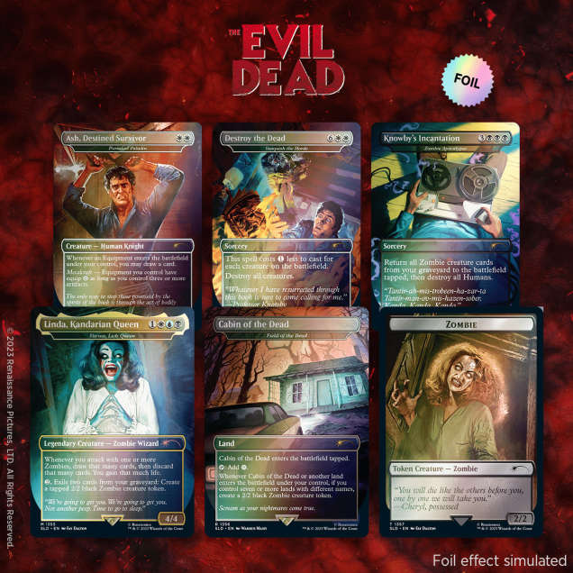 MTG Secret Lair x The Evil Dead Foil Limited Edition - Magic The Gathering