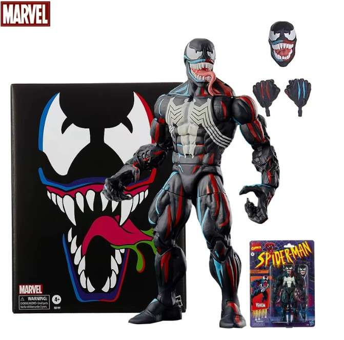SPIDER-MAN VENOM Marvel Legends SDCC EXCLUSIVE Animated Retro Toybiz