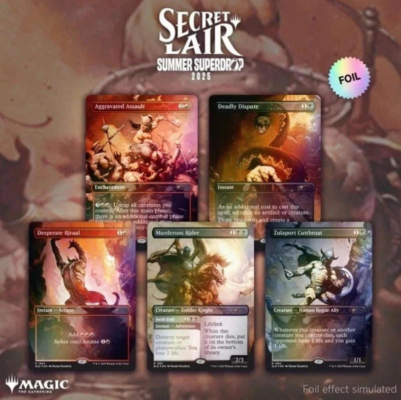 MTG Secret Lair - The Art of Frank Frazetta: The Second Exhibition - Rainbow Foil Edition *Limited*