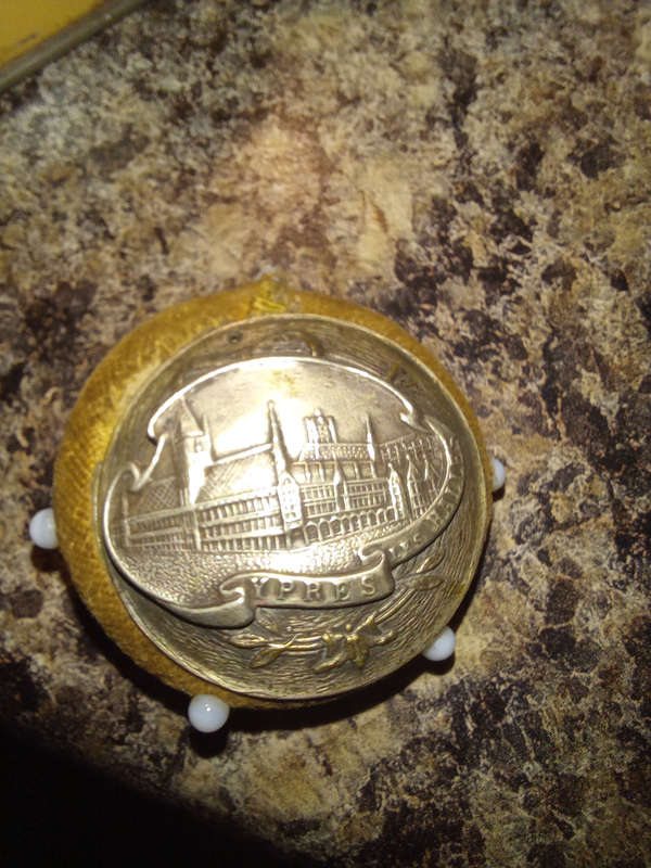 Antique tins and pins