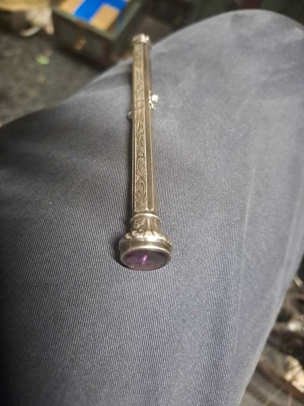 1887 Silver antique pen pencil combo