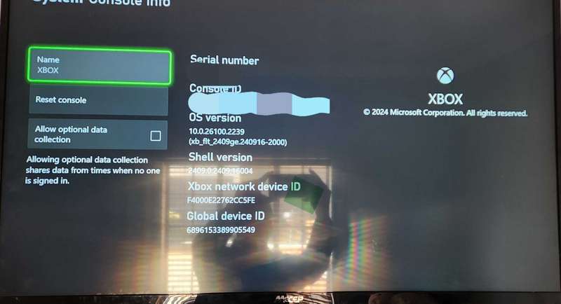 Xbox series x 1tb