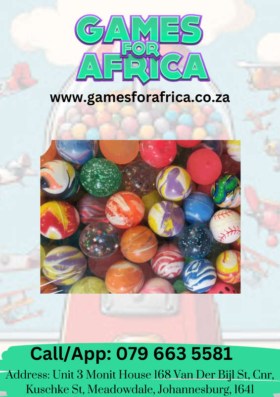 Bouncy Balls Vending Machines, 32mm (100 per pack)