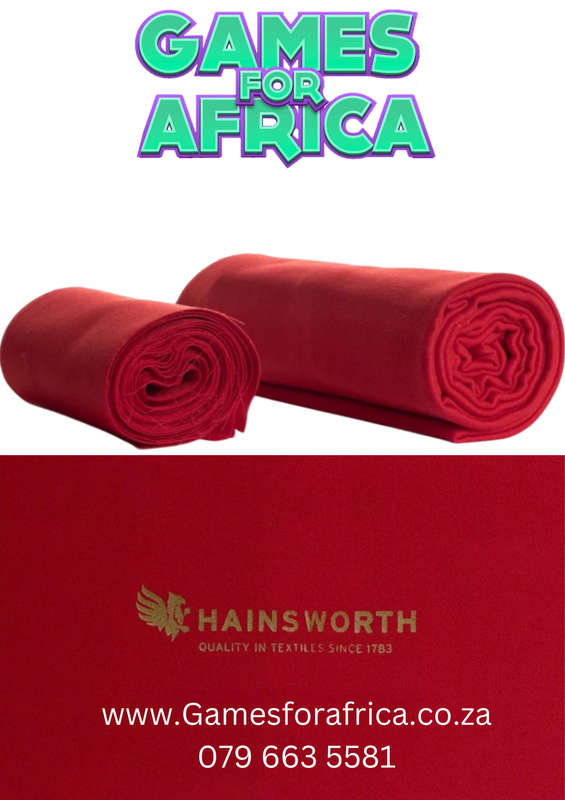 Hainsworth Elite Pro Speed Pool Table Cloth Elite Red