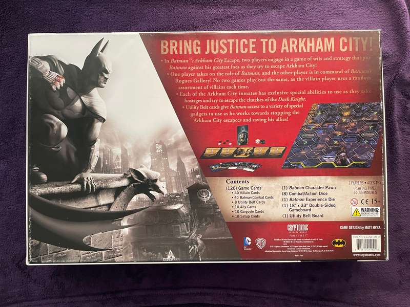 Batman Arkham City Escape: The Board Game