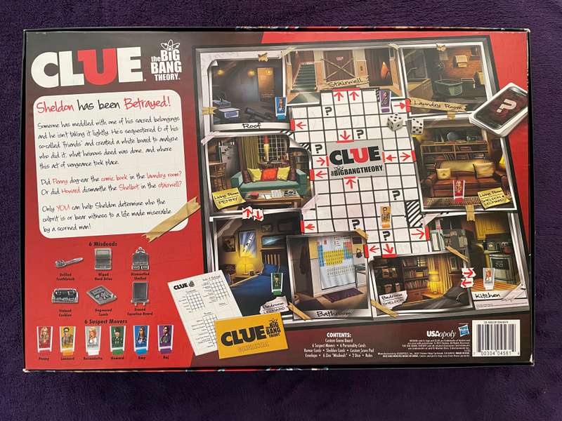 The Big Bang Theory CLUE The Classic Mystery Board Game