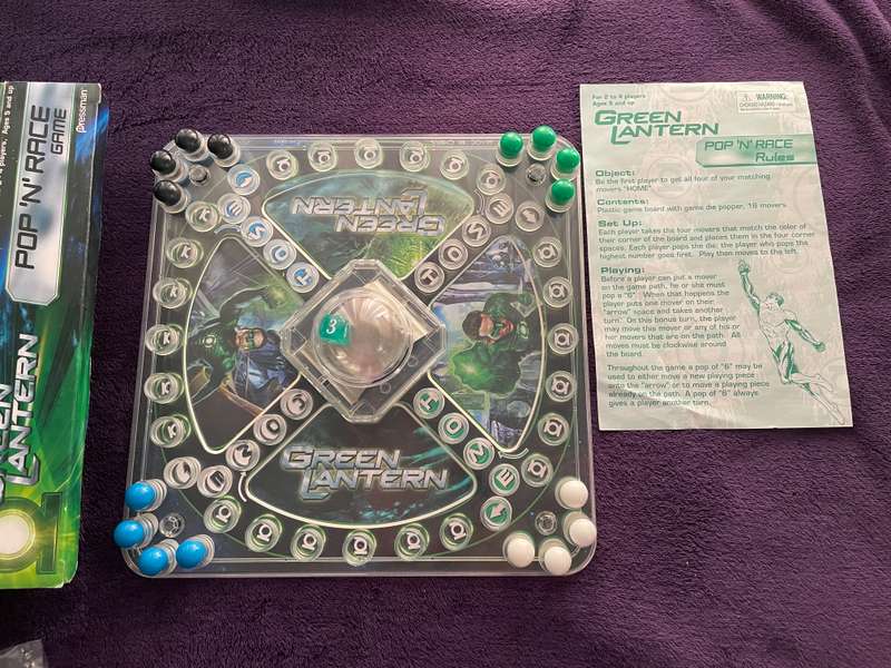 Green Latern Pop 'N' Race Game