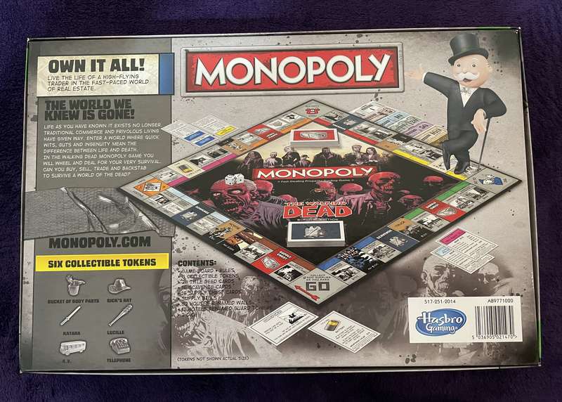 The Walking Dead Survival Edition - Monopoly Board Game