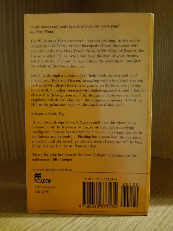 Bridget Jones's Diary The Edge of Reason by Helen Fielding