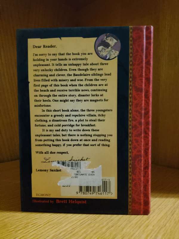 A Series of Unfortunate Events 1 The Bad Beginning by Lemony Snicket