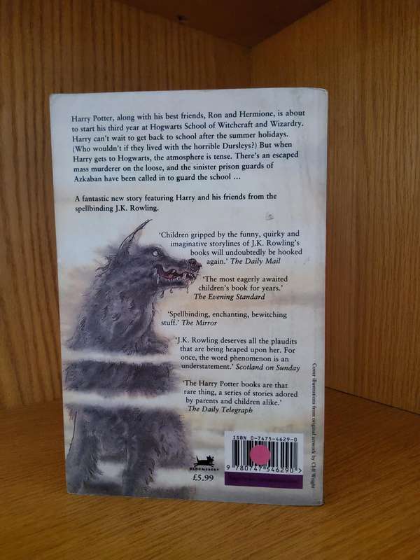 Harry Potter and the Prisoner of Azkaban First (1st) Edition by J K Rowling