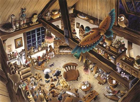 Anatolian 1000 Piece Puzzle: Wooden Workshop Toys