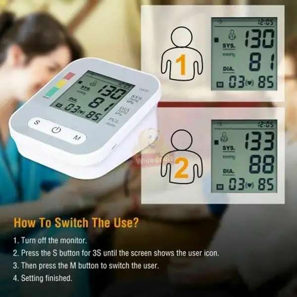 Boss Digital Upper Arm Blood Pressure Monitor with LCD display