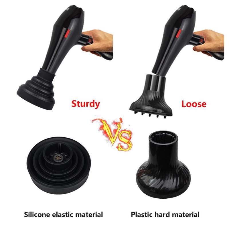 Boss Universal Silicone Folding Hairdryer Diffuser For Enhanced Curly Hair