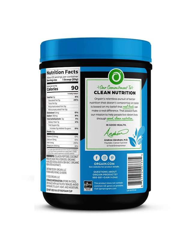 Keto Grass Fed Hydrolyzed Collagen Protein Powder With MCT Oil -Chocolate