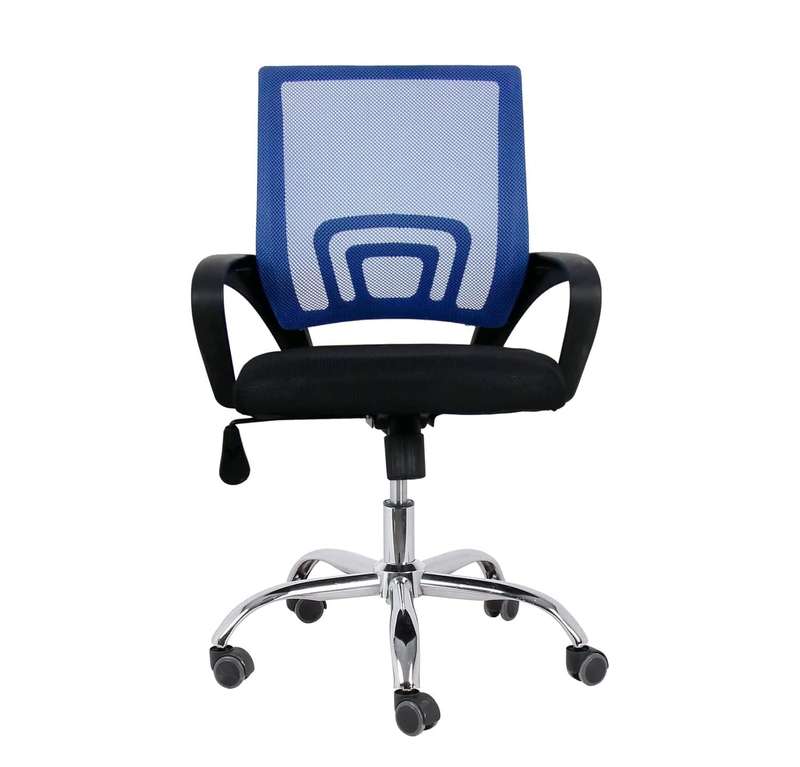Office Chair Ergonomic Computer Chair Home Armchair Task Study Typist Chair-Blue