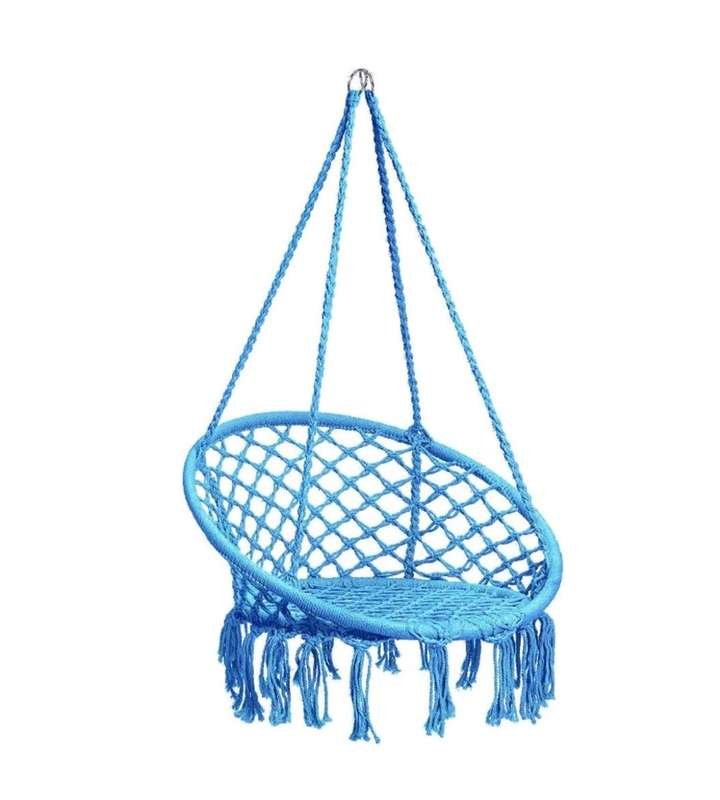 Handmade Rope Knitted Macrame Hanging Swing Chair