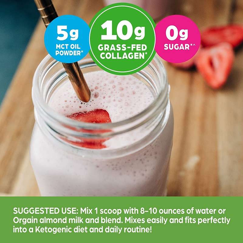 Keto Grass Fed Hydrolyzed Collagen Protein Powder With MCT Oil -Chocolate