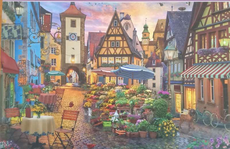 Jigsaw Puzzle, Bavarian Town