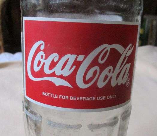OLD S.A. 1,25 LITRE COCA-COLA GLASS BOTTLE
