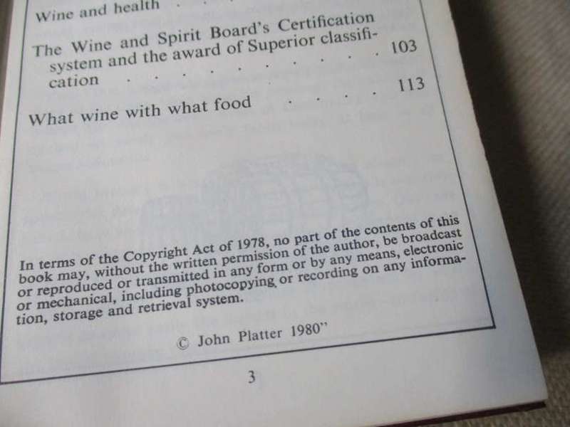 JOHN PLATTER WINE GUIDE / JOHN PLATTER'S BOOK OF SOUTH AFRICAN WINES 1980