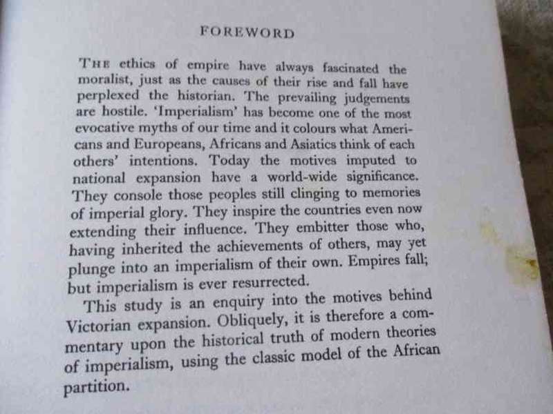 AFRICA AND THE VICTORIANS - THE OFFICIAL MIND OF IMPERIALISM - RONALD ROBINSON AND JOHN GALLAGHER