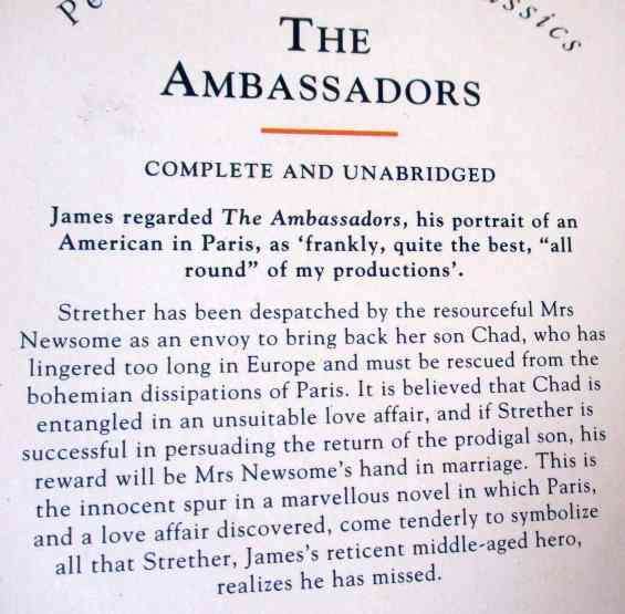 THE AMBASSADORS - HENRY JAMES - PENGUIN POPULAR CLASSICS