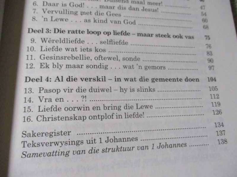 EK WIL LEEF EN LIEFHE, HERE - VIR JOU EIE BYBELSTUDIE OOR 1 JOHANNES - JAN VAN DER WATT