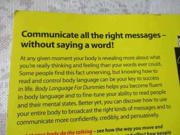 BODY LANGUAGE FOR DUMMIES - ELIZABETH KUHNKE
