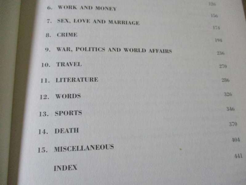 THE BOOK OF LISTS - THE ORIGINAL COMPENDIUM OF CURIOUS INFORMATION - DAVID WALLECHINSKY