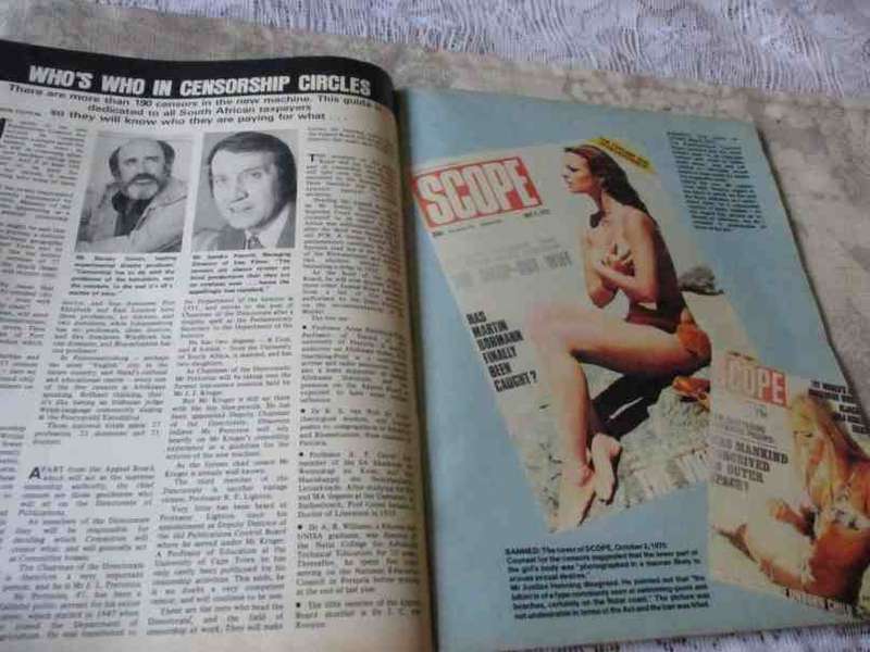 SCOPE MAGAZINE 18 APRIL 1975 ( jackie onassis, censorhip sa, middle-east, pauline graham ct
