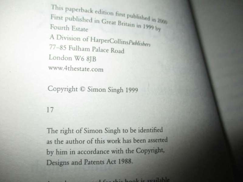 THE CODE BOOK - THE SECRET HISTORY OF CODES AND CODE-BREAKING - SIMON SINGH