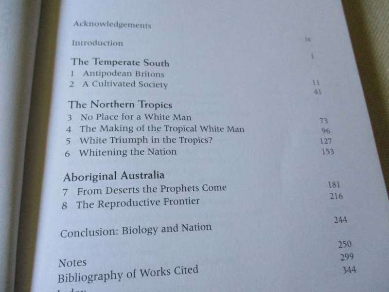 THE CULTIVATION OF WHITENESS - SCIENCE, HEALTH AND RACIAL DESTINY IN AUSTRALIA - WARWICK ANDERSON