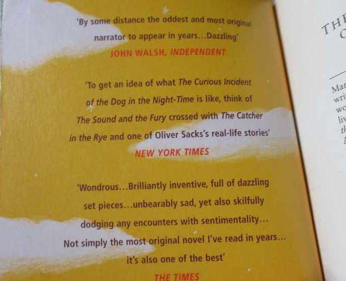 THE CURIOUS INCIDENT OF THE DOG IN THE NIGHT-TIME - MARK HADDON