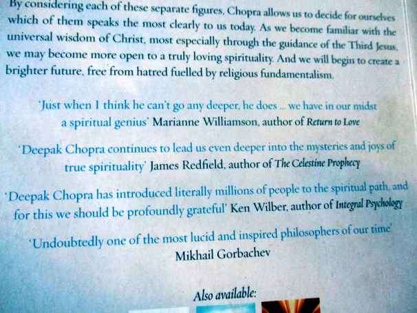 THE THIRD JESUS - HOW TO FIND TRUTH AND LOVE IN TODAY'S WORLD - DEEPAK CHOPRA