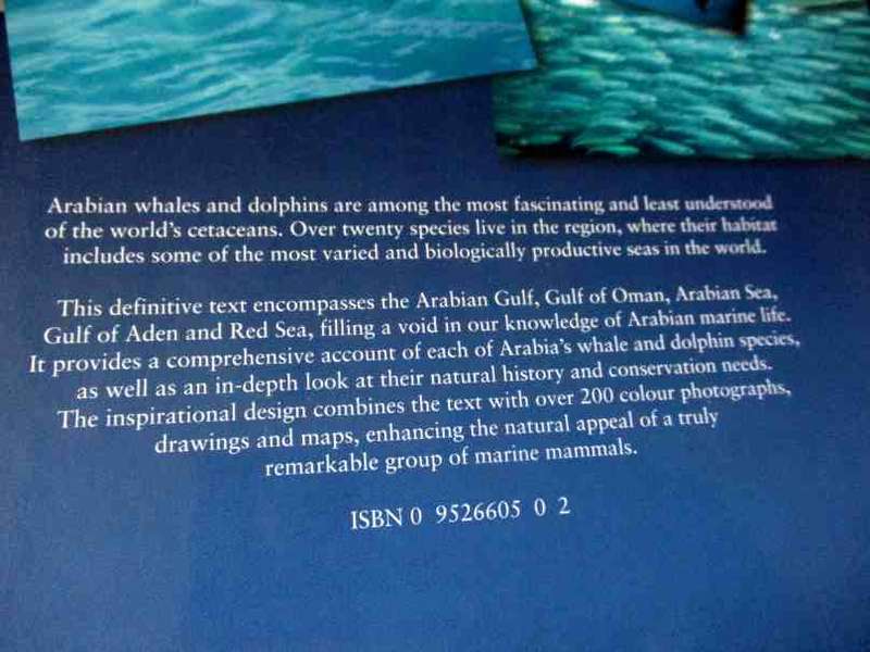 WHALES & DOLPHINS OF ARABIA BY ROBERT BALDWIN