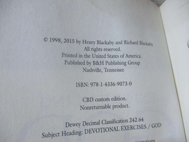 DEVOTIONAL - EXPERIENCING GOD DAY BY DAY - HENRY T BLACKABY