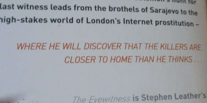 THE EYEWITNESS - STEPHEN LEATHER