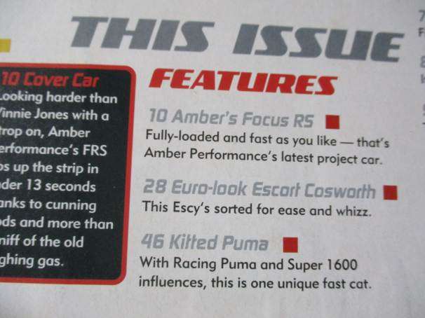 FAST FORD MAGAZINE NOVEMBER 2005 ISSUE 233 - MAGAZINE